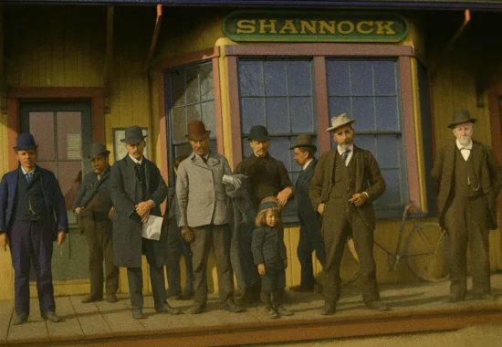 Starting in 1837, freight and passenger trains stopped daily in the Village...